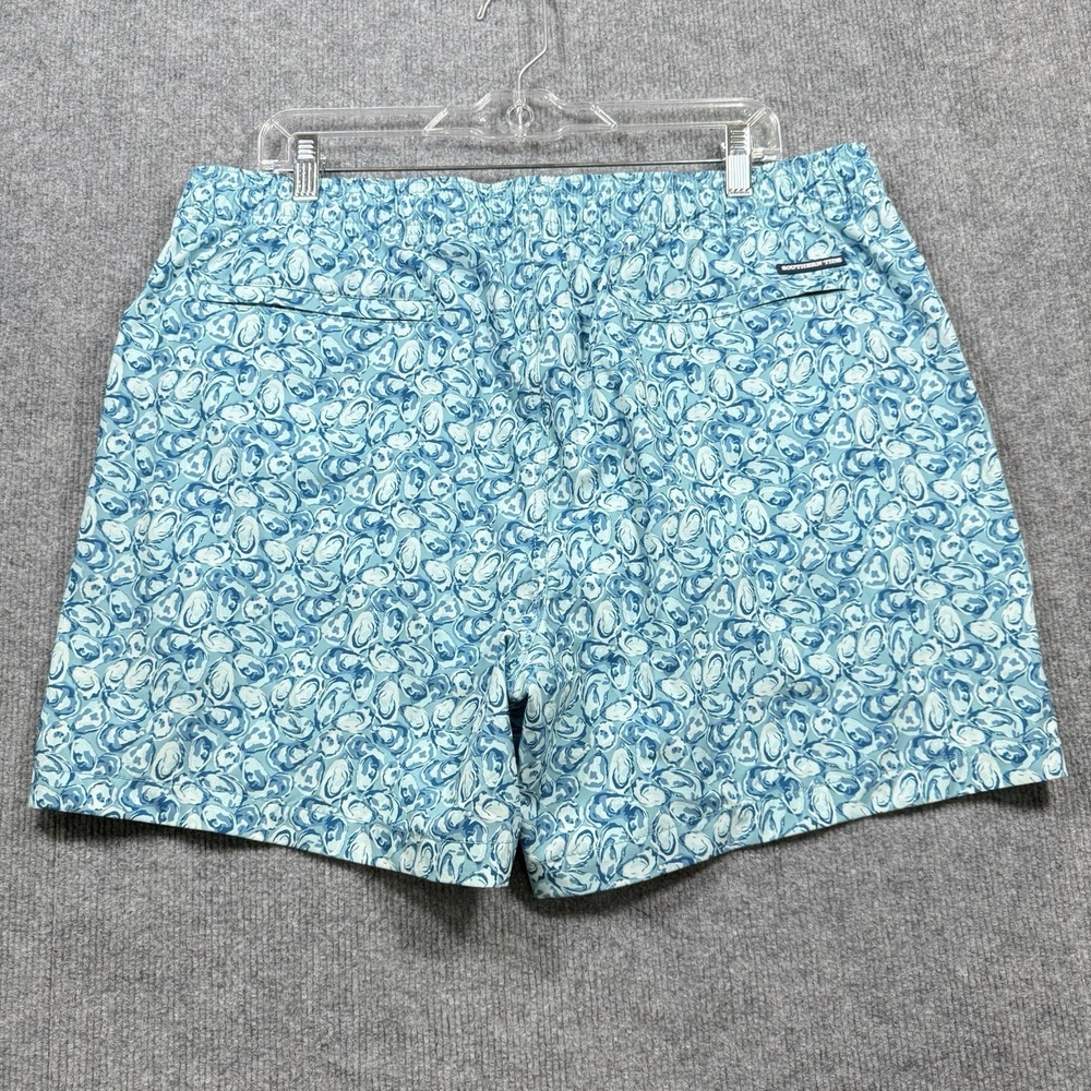 Southern Tide Oyster Print Swim Trunks Men's XL Blue Coconut Fiber Board Shorts - Picture 7 of 8